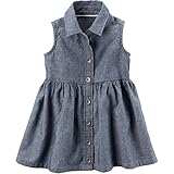 Carter's(カーターズ) ノースリーブシャンブレーシャツワンピース 24M(18-24ヶ月) [並行輸入品]