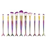 scofieldlyプロフェッショナルカラフルなMake Up基盤Eyebrowアイライナーブラッシュコスメティックコンシーラーブラシブラシセットキットツール( 10個)