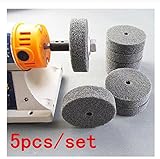 5 PC 3 」 75 mm ファイバ研磨 Dremel ロータリーツールのポリッシャーバフパッドホイール