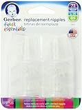 Gerber First Essential 6 Pack Silicone Nipples, Fast Flow by Gerber Graduates [並行輸入品]