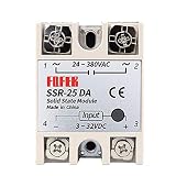 SSR-25DA方形 単相 リレー25A ソリッドステートリレー 24V-380V