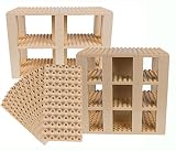 Premium Big Briks Sand Colored Baseplate Tower Construction Set - 96 Pack Bundle (Big LEGO? DUPLO? C