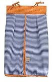 Trend Lab Stripe and Dot Diaper Stacker, Navy Blue/Orange by Trend Lab [並行輸入品]