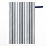 赤ちゃんにやさしい安心おむつ替えシート（日本製） 防水　コンパクト収納　出産祝い　ベーシックストライプ(綿100%)・紺　B0704800　日本製