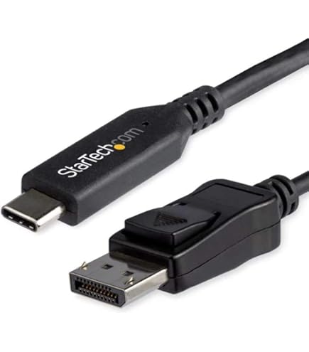 Amazon | StarTech.com ディスプレイ変換ケーブル/USB-C - DP/1m