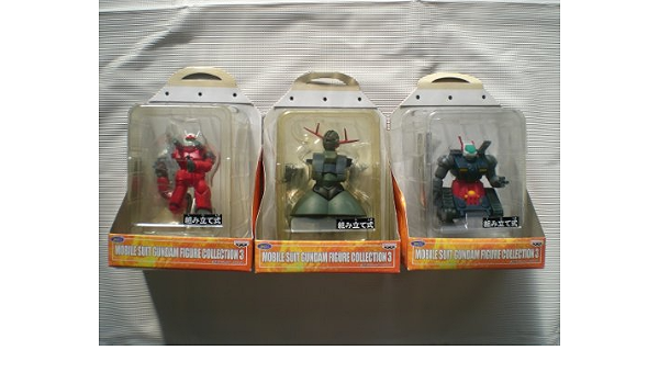 Amazon 機動戦士ガンダム フィギュアコレクション3 組み立て式 3種セット とるとる愛テム Banpresto バンプレスト フィギュア ドール 通販