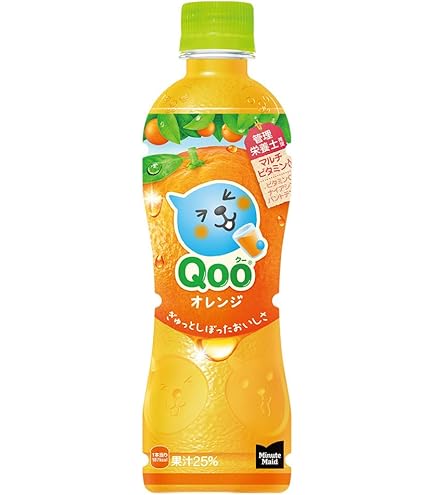 qoo様　ジュース Amazon.co.jp: Qoo 酷儿 オレンジジュース 450ml×24本 : 食品・飲料・お酒