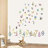 COM-Alphabet+Numbers Kids Boys Girls Babies Combo123 Plus ABC Nursery Room Children Wall Stickers Pa