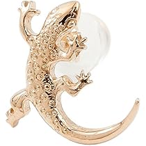 Amazon | [かざり屋] 18金 片耳ピアス とかげ トカゲ ヤモリ