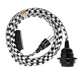 Swag Light - Hanging Pendant Light Cord Kit by Color Cord Company - Choose from multiple colors - Bl