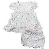 《春秋対応》(日本製) Pample Mousse(パンプルムース) スムースリボン総柄ミルキースーツ 70cm/OW NO.DP-81403