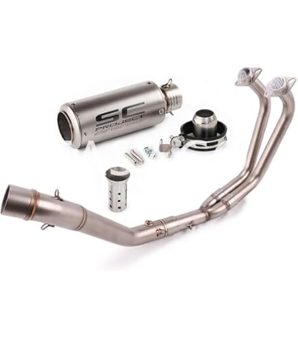 Amazon | 中間パイプ エキゾーストパイプ エキパイ YZF-R6 2006-2019年