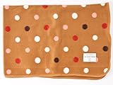 シシュノン ブランケット フリース 98X70cm ドット (ブラウン)
