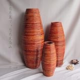 BAGEHUA インドネシア籐の花瓶花籐花瓶着陸シミュレーション格子家具振り子高 60 cm