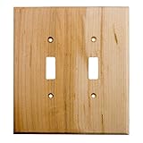 Sierra Lifestyles Traditional Switch Plate, 2 Toggle, Rustic Switch Plate Hickory by Sierra Lifestyl