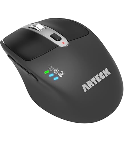 Amazon | Arteck 2.4G ワイヤレス マウス USBレシバー 人間工学