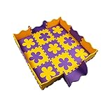 9個の防水児用泡マットベビー泡パズル遊び用マット、花