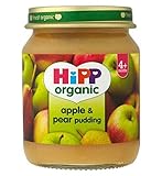 HiPP Organic Apple & Pear Pudding 4+ Months 125g (Pack of 2) - ヒップ有機リンゴ＆梨プディング4+ヶ月125グラム (Hipp) (x2)
