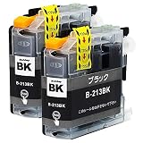 LC213 BK×2 ブラック2本セット ブラザー用 純互換インクカートリッジ 残量表示 最新ICチップ Morishop製 LC213-4PK LC213BK MFC-J5720CDW MFC-J5620CDW MFC-J5820DN MFC-J4720N MFC-J4725N DCP-J4220N DCP-J4225N