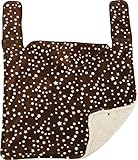 BuddyBuddy くるみケット 星柄ブラウン 珊瑚フリース (裏地/ボアフリース) Z5039