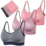 baomosi 3パックレディースシームレス授乳ブラブラレットwith Free Bra Extenders US サイズ: M カラー: ピンク