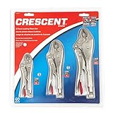 Crescent CLP3SETN 5', 7' & 10' Curved Jaw Locking Plier Set (3 Piece) [並行輸入品]