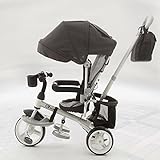 Samchuli CA800 Baby Stroller 3輪ベビーカー 3 in1（ベビーカー、保護者アシスト、独立三輪車）[海外並行輸入品] (Black)