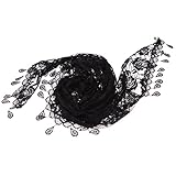 Lovoski 赤ちゃん　ベビー　レース　ブランケット　毛布　敷物 　ラップ　写真用毛布　装飾　全9色 - ブラック