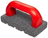 Norton Crystolon Fluted Hand Rubbing Brick with Handle, 6 Length x 3 Width x 1 Height by Norton Abra
