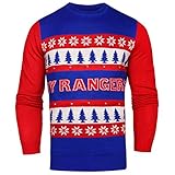 NHL New York RangersライトアップOne Too Many醜いセーター、スモール