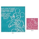 （内野）UCHINO Disney(ディズニー) ミッキーマウス ミニーマウス スケッチスタイル ゲストタオル ピンク