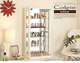 完成品 コレクションケース Colete〔コレテ〕 高さ80cm フィギュアラック ガラス扉 本棚 （ホワイト）