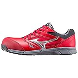 (ミズノ)MIZUNO プロテクティブスニーカー ALMIGHTY(オールマイティ) LS 紐タイプ C1GA1700 (62)レッド×シルバー×ブラック 25.5cm