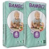 Bambo Nature Nappies (Tall) TWIN Pack - Maxi (Size 4) by Bambo Nature