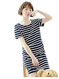 （Pink17°） マタニティ ワンピース ウェア 授乳口付き 可愛い　マタニティウェア　 (L, ブラック)