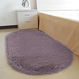 YohスーパーソフトエリアラグSilky Smooth寝室リビングルーム用マットキッズ部屋マルチカラーオプションホームインテリアカーペット 2.6x5.3 Feet 0007HZI