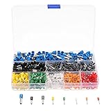 ILS - 800 pieceS Connectors Terminal with Adjusting Ratchet Crimping Pliers Crimper Tool Kit