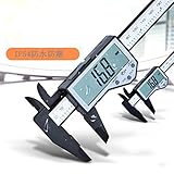 Enhong デジタルノギス 0-100mm 0-150mm 0-200mm 0-300mm 内径/外径/深さ/段差 高精度 測定工具 電池付 (カーボンファイバー製 150mm 精度0.1mm 防水