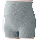 サポート内蔵妊婦帯パンツ　　杢グレー　サイズ:マタニティL