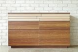 日本製 北欧風 幅120cm 3段ローチェスト ナチュラル 完成品