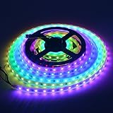 Mokungit 5m 16.4ft 240 LED WS2811 IC 5050 digital RGB Strip, IP67 tube waterproof dream magic color 