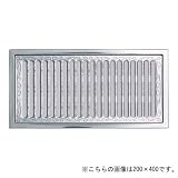 ステン床下換気孔 唐草 アミ付 120x300 シルバー 120x300