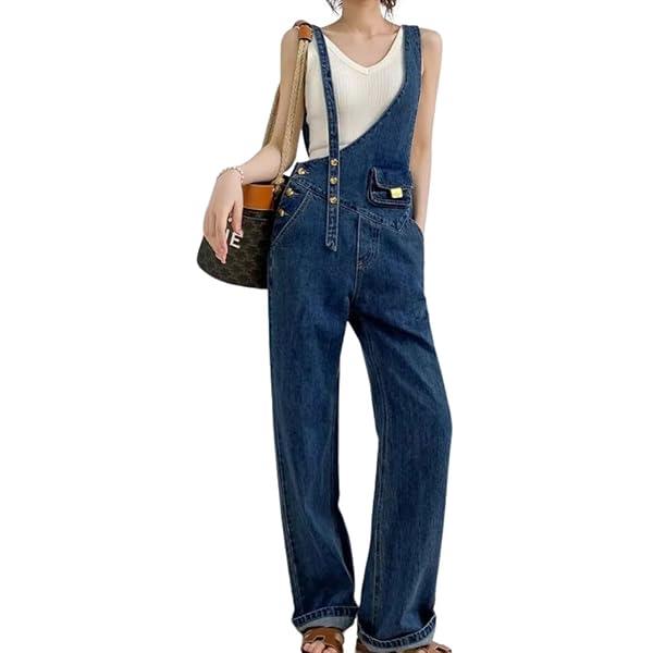 Amazon | [Belle Cie] サロペット オーバーオール レディース