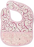Caden Lane Luxe Collection Swirl Coated Bib, Dark Pink by Caden Lane