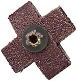 3M(TM) Cross Pad 341D, X-Weight Cloth, Aluminum Oxide, 1 Length x 1 Width x 3/8 Thick, P120 Grit, Ma