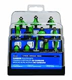 Task Tools 02420 Tuf-E-Nuf 12-Piece Router Bit Set with 1/4-Inch Shanks [並行輸入品]