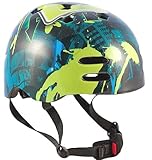 Sport Direct No Bounds BMX ヘルメット サイズ 55-58 (ブルー/グリーン)