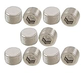 uxcell 10個 1/2 "PT メタル 内部 六角ソケットパイプ プラグ スレッド