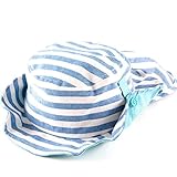 帽子 シシュノン UVカット 紫外線カット ボーダー日除け帽子 50cm コン