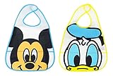 ディズニー 赤ちゃん食事用エプロン[ビニールビブ] ２種セット（ミッキー・ドナルド） 男の子 よだれかけ